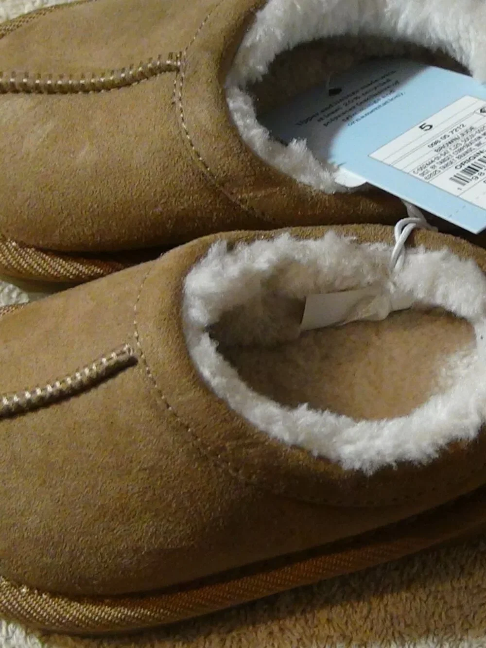 Cat & Jack baby Toddler Jude Suede Faux Slippers Clogs Brown